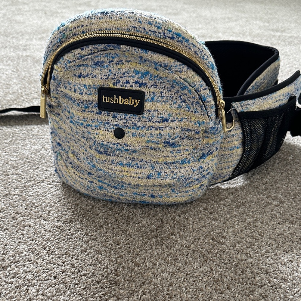 Kids Hip Bag in Blue and Cream